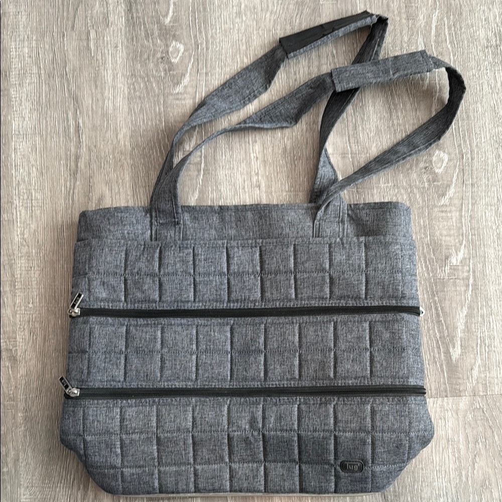 Lug Charcoal Quilted Tote